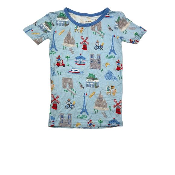 Little Sleepies Blue Weekend in Paris Top - Picture 1 of 5